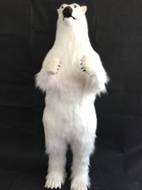厂家直销仿真动物北极熊玩具模型生态场景摆件静态展示仿真狗熊