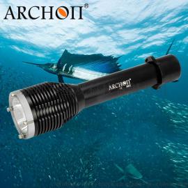 ARCHON奥瞳 D22新版 专业潜水手电筒 大功率LED潜水灯 1000流明 100米防水 XM-L2 U2