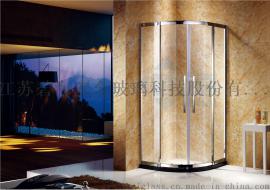 简易淋浴房 厂家直销家用工程卫生间扇形钢化玻璃淋浴房