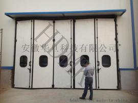 江苏电厂折叠门|南京钢厂折叠门厂家|无锡电动四折叠大门厂家