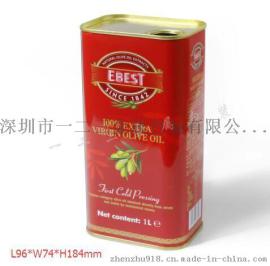贝丽斯同款食用油铁罐包装 食用油罐包装设计 橄榄油罐价格