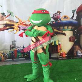 绿和卡通厂家直销忍者神龟卡通服装大型穿人动漫人偶活动促销表演卡通道具