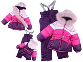 俄罗斯外贸冬季户外加绒加厚儿童滑雪服套装女童保暖滑雪服零下30度